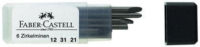 Faber Castell Zirkelminendose 2 mm Härte H 6er