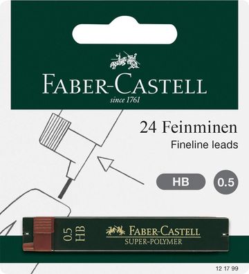 Faber Castell Feinmine Super-Polymer 0,5 mm HB 2 Minen