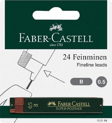 Faber Castell Feinmine Super-Polymer 0,5 mm B 2 Minen