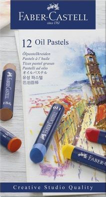 Faber Castell Ölpastellkreiden 10 mm x 70 mm 12er