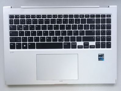 LG Gram 16T90Q-G. AA76G Handauflage Tastatur QWERTZ + Touchpad GMS53NLHTAST