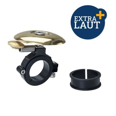 Ufo Fahrradglocke Retro Glocke gold flache Form extra Laut Fahrradzubehör Klingeln