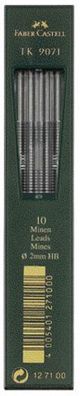 Faber Castell Fallmine TK 9071 2 mm Härtegrad HB 10 Minen