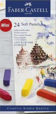 Faber Castell Softpastellkreiden 8 mm x 33 mm 24er