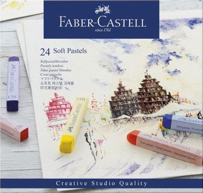 Faber Castell Softpastellkreiden 8 mm x 66 mm 24er