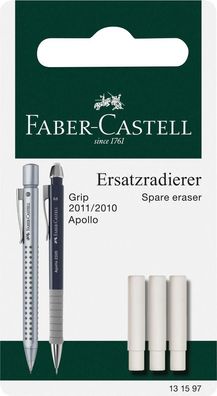 Faber Castell Druckbleistift Ersatzradierer Grip2011 3x
