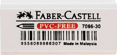 Faber Castell Radierer PVC-frei 7086-30 41x18x12 mm weiß