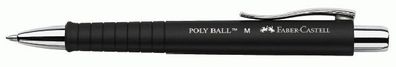Faber Castell Kugelschreiber Poly Ball M schwarz