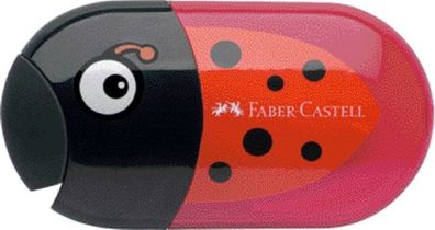 Faber Castell Doppelspitzdose oval inkl. Radierer Käfer