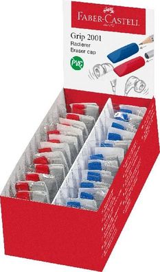 Faber Castell Radierer Grip 2001 40x10x10 mm grau/rot/blau
