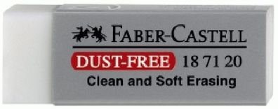Faber Castell Radierer Dust-free 62x22x12 mm weiß