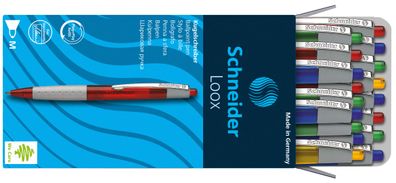 Schneider Kugelschreiber Loox 20er Pack sortiert, Mine 775 M blau