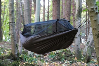 DD Hammocks DD Frontline coyote braun atmungsaktive Reisehängematte mit Moskito