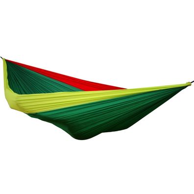 Hideaway Outfitters OffRoad Doppel Reisehängematte rot grün Gelb Jamaica mit Ka