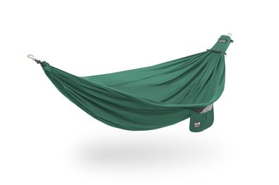 ENO TechNest leichte Reisehängematte grün aus recyceltem Ripstop Nylon Hängemat
