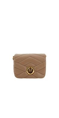 Pinko Bag Love Click Puff Baby Brown Gold