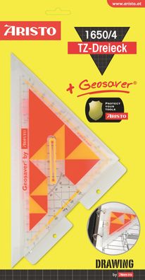 Aristo TZ-Dreieck 25 cm mit Geosaver Geodreieck 1650/4 mit Geosaver