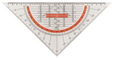 Aristo College Geometrie Dreieck 25 cm Griff lösbar, Facette, Tuschenoppen