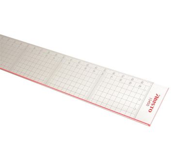Aristo Schneidelineal 50 cm rote Schneidekante, glasklar