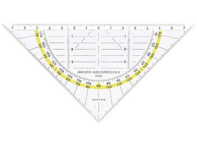 Aristo Geodreieck 16 cm mit Facette und Tuschenoppen