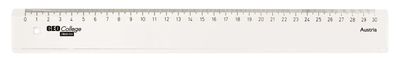 Aristo College Lineal 30 cm transparent, Facette, Tuschekante