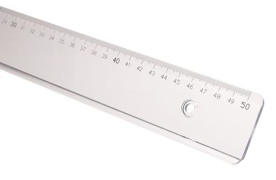 Aristo College Lineal 50 cm transparent, Facette, Tuschekante