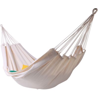 MacaMex Brasil Ceara Natur - Singlehängematte aus Brasilien Baumwolle natur wei