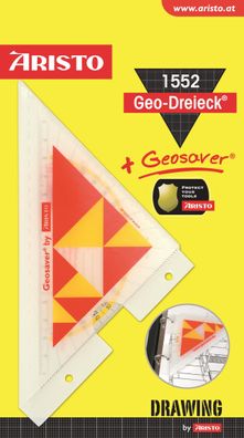 Aristo Geodreieck 16 cm mit Geosaver Geodreieck 1552 mit Geosaver