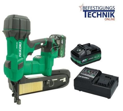 Hikoki Akku Klammergerät N1808DA 2x5,0Ah 25-50mm für Klammern Prebena Z & L Haubold K