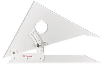 Aristo Stellwinkel 8 Zoll, Kathete 20 cm glasklar, Facette durchgehend
