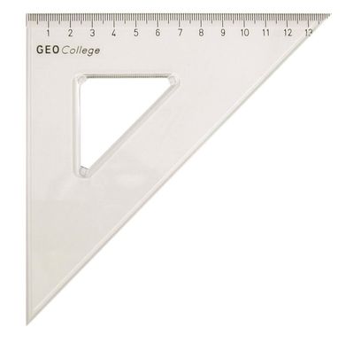 Aristo College Dreieck 45 Grad Hyp.20cm, transparent, Teilung 14cm