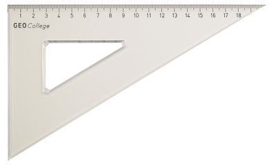 Aristo College Dreieck 60 Grad Hyp.23cm, transparent, Teilung 20cm