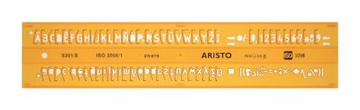 Aristo Schriftschablone gerade 5 mm ISO 3098-1/DIN 6776 H-Profil, Typ B