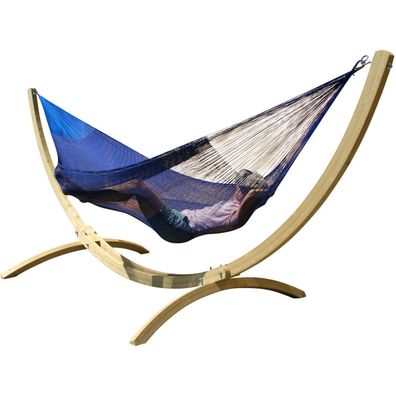 MacaMex Siesta Grande Deluxe Double Plus Azul Hängematte