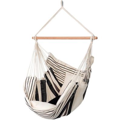 MacaMex Relaxa Cafe Hängesessel Baumwolle braun, beige FSC(TM) zertifziert Hängest