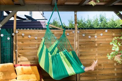 MacaMex Relaxa Verde Hängestuhl Baumwolle grün Hängestuhl
