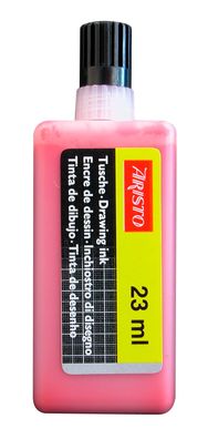 Aristo Zeichentusche 23 ml rot, hohe Deckkraft