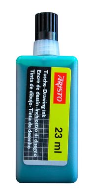 Aristo Zeichentusche 23 ml grün, hohe Deckkraft