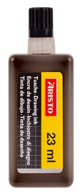 Aristo Zeichentusche 23 ml braun, hohe Deckkraft