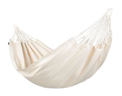 La Siesta Modesta Latte - Single- Hängematte aus Biobaumwolle, natur weiß 300 c