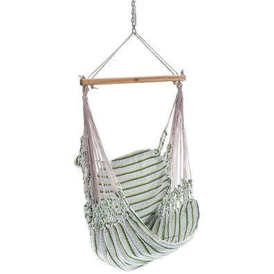 Chico Hängesessel wetterfest beige-grün Hängestuhl