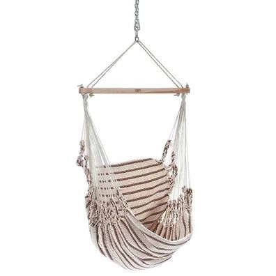 Chico Hängesessel Baumwolle beige-braun Hängestuhl