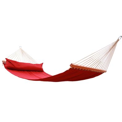 MacaMex Miami Red (FSC(TM) zertifiziert) Stabhängematte gepolstert wetterfest rot