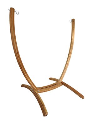 MacaMex Uve Deluxe Lärche witterungsbeständiger Holz-Ständer für XL Hängesessel