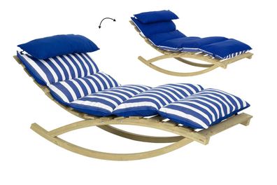 Amazonas Rocking Lounger navy Gartenmöbel