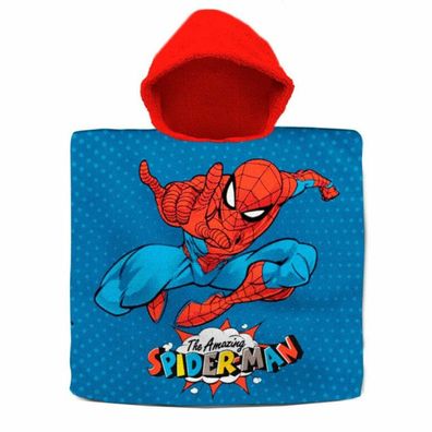 Marvel Spiderman Baumwolle Poncho Handtuch