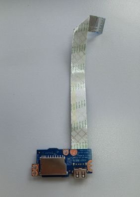 Dell Latitude 3590 USB Kartenleser Platine mit Kabel LS-F118P NBX00029H00