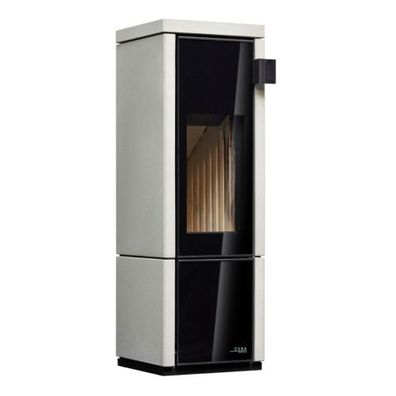Conte Mini Eck DIBT Speicher Kaminofen 5KW Beton Natur