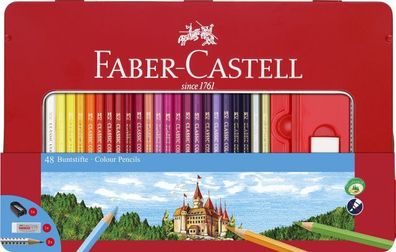 Faber Castell Buntstift hexagonal 3,25 mm 48er Metalletui