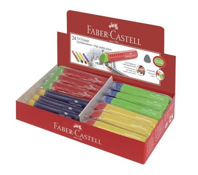 Faber Castell Radierer PVC-frei 83x12,5x12,5 mm sortiert